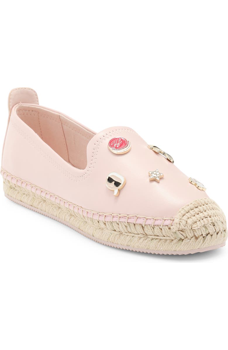 KARL LAGERFELD PARIS Michaela Macaron Espadrille Flat, Main, color, Light Blush