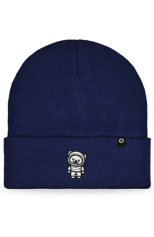 Dalix Ice Bear Beanie In Navy Blue