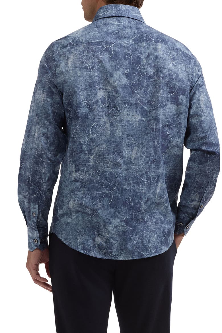 Julian Shaped Fit Long Sleeve Shirt, Alternate, color, ICE