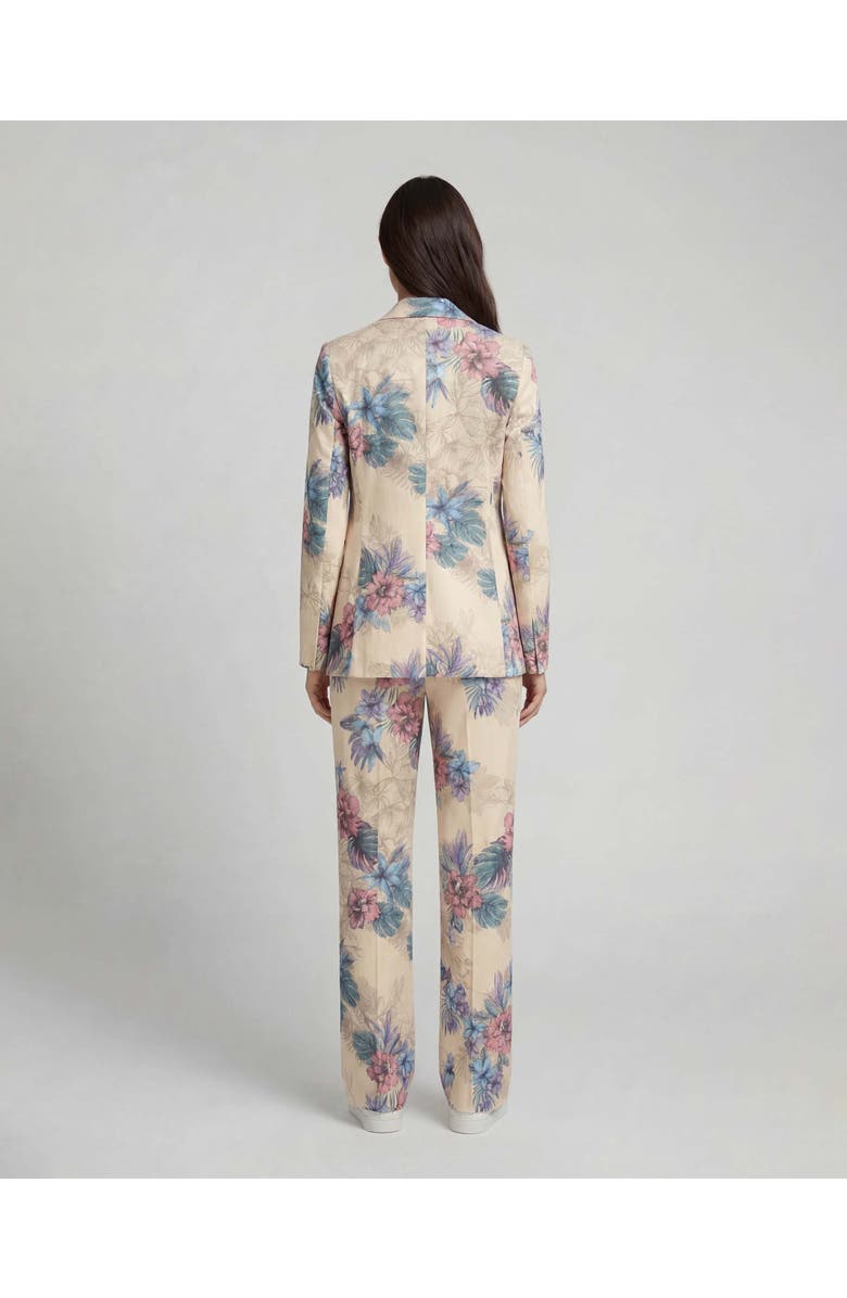 Lords of Harlech Exotic Floral Womens Tailored Blazer, Alternate, color, Exotic Floral Neutral