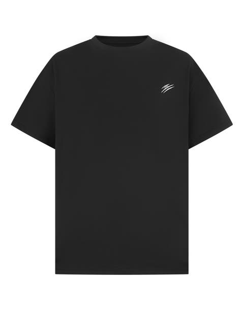 Round Neck T-Shirt Chrome Scratch Men