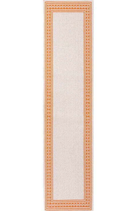 Lucia Classic Diamond Border Indoor/Outdoor Area Rug