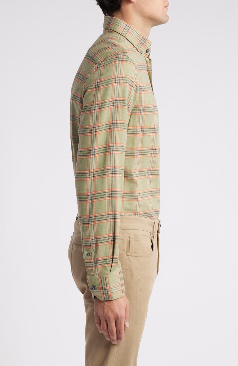 Scott Barber Bold Plaid Lightweight Flannel Button-Down Shirt, Alternate, color, 