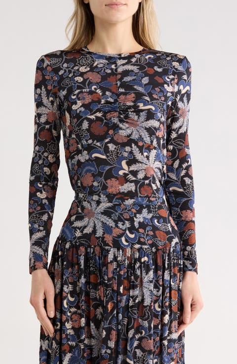Neri Ruched Long Sleeve Top