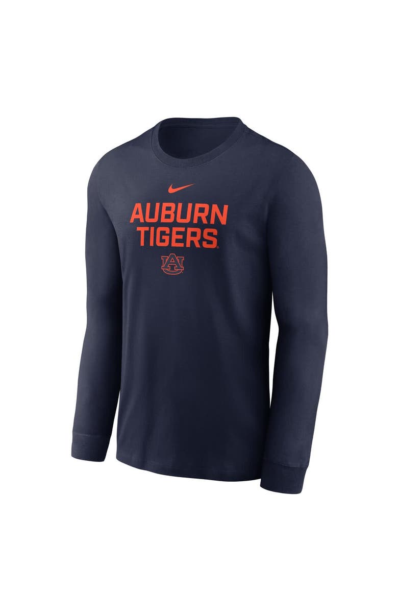 Nike Men's Nike Navy Auburn Tigers 2025 Sideline Dri-FIT Long Sleeve T-Shirt, Alternate, color, Navy