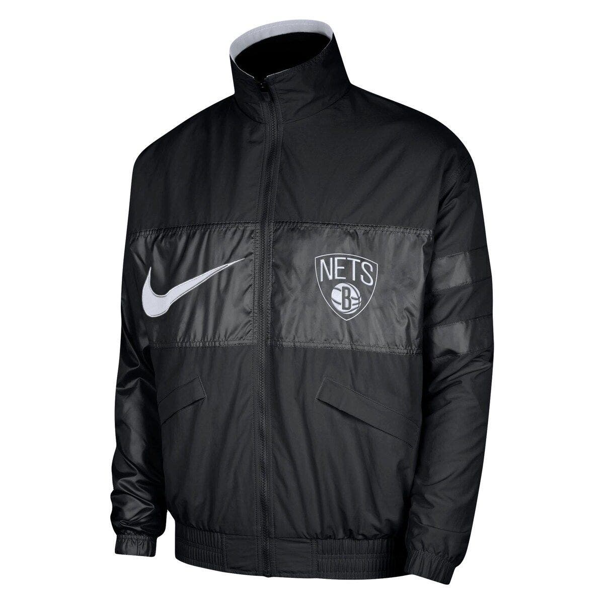 Men's Nike Black Brooklyn Nets Courtside Versus Capsule Full-Zip Jacket - image 2