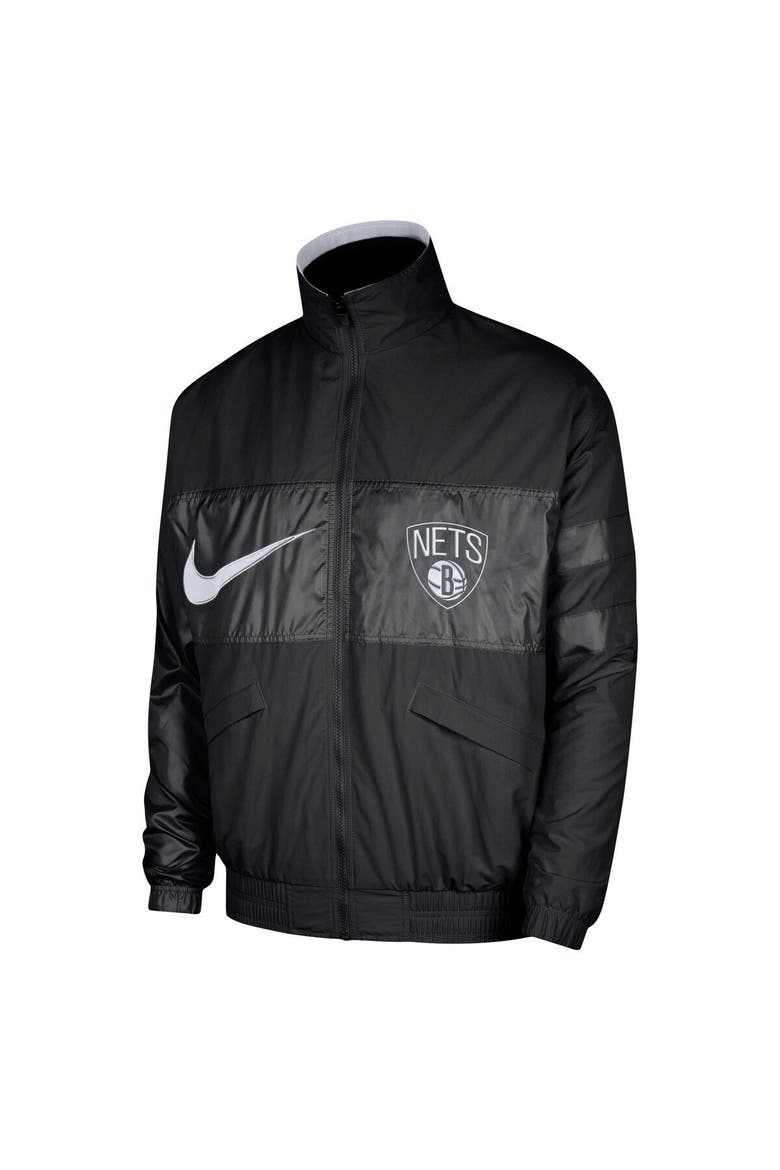 Men's Nike Black Brooklyn Nets Courtside Versus Capsule Full-Zip Jacket, Alternate, color, Black