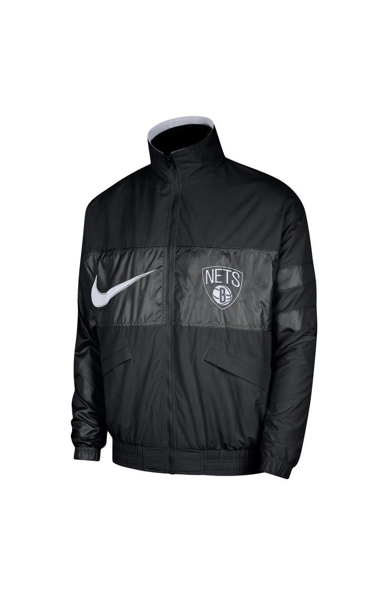 Nike Men's Nike Black Brooklyn Nets Courtside Versus Capsule Full-Zip Jacket, Alternate, color, Black