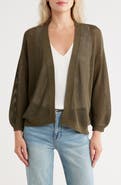 Nordstrom Open Stitch Front Cotton Cardigan