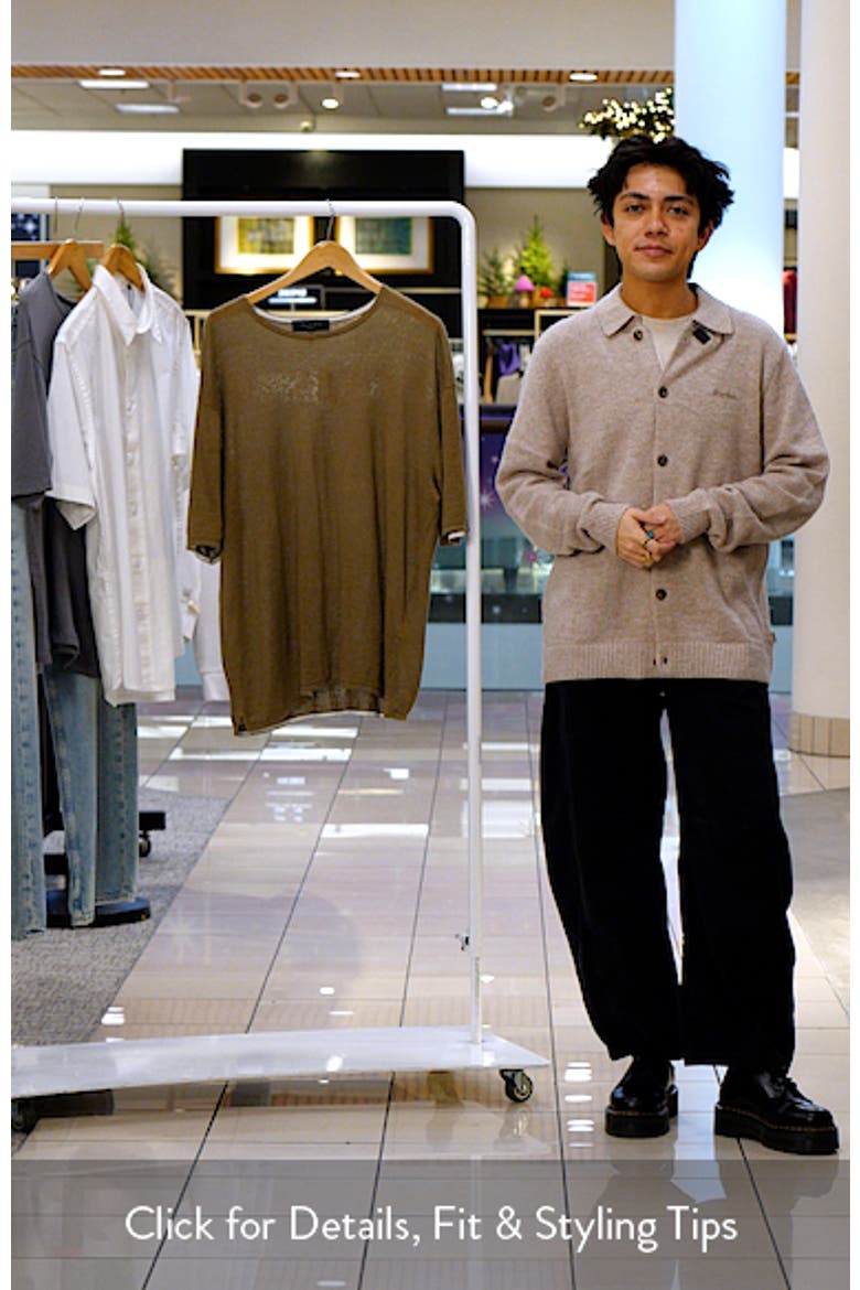 Kerwin Oversize Stripe Linen T-Shirt video