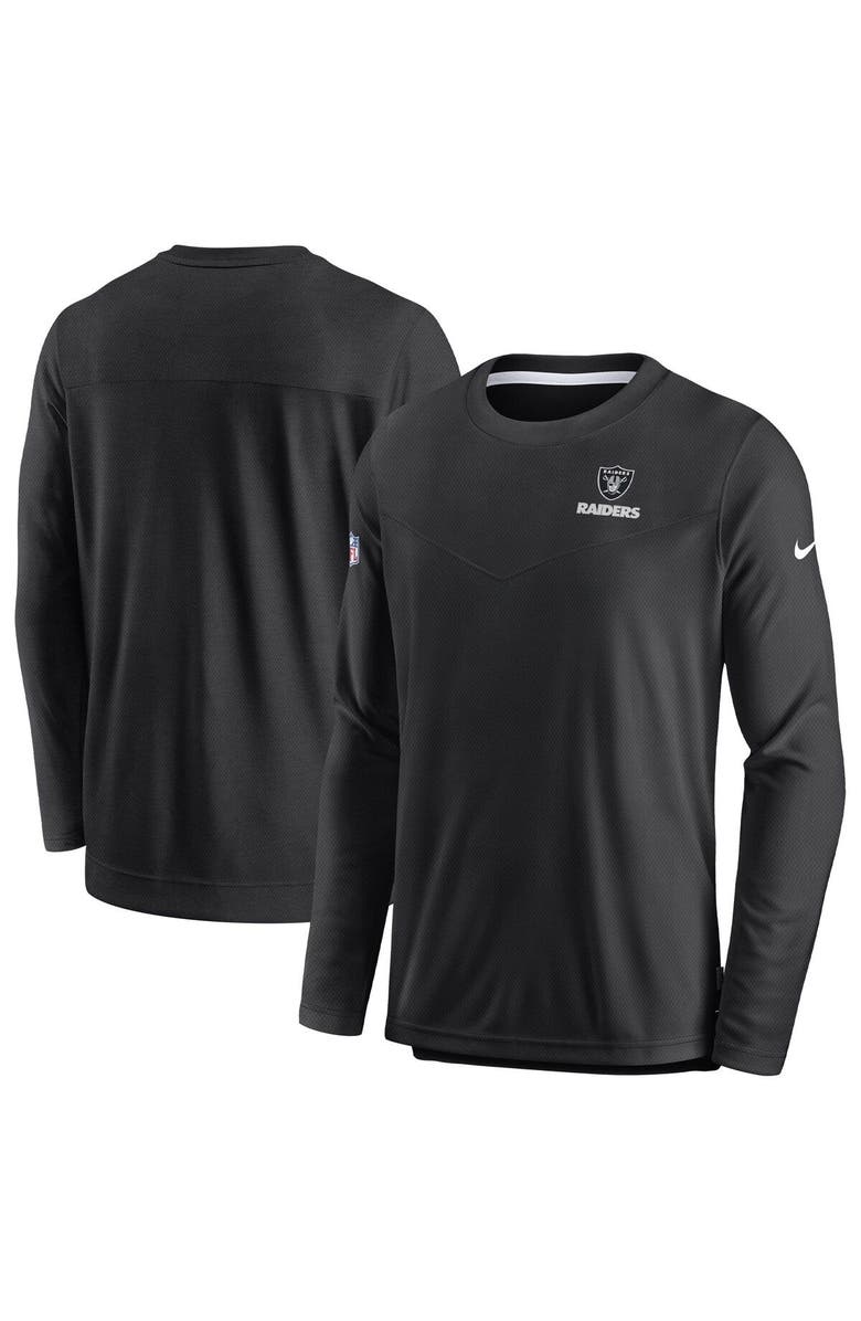 Nike Men's Nike Black Las Vegas Raiders Sideline Lockup Performance Long Sleeve T-Shirt, Main, color, 