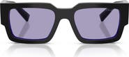 Prada 55mm Rectangular Sunglasses