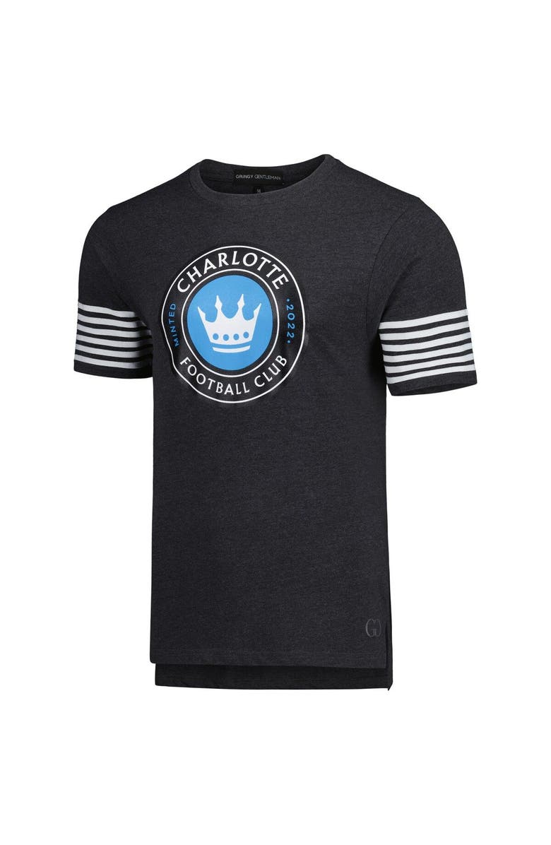 GRUNGY GENTLEMAN Men's Grungy Gentleman Charcoal Charlotte FC T-Shirt, Alternate, color, Charcoal
