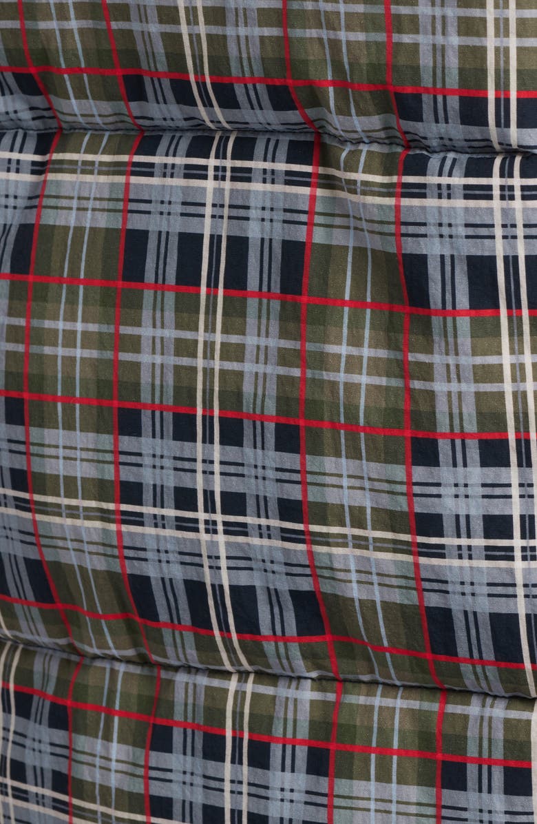 Damson Madder Pearl Multi Check Convertible Puffer Coat, Alternate, color, Multi