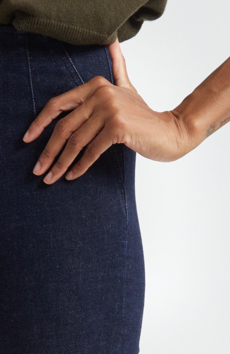 Veronica Beard Beverly Off-Duty High Waist Flare Jeans, Alternate, color, Oxford