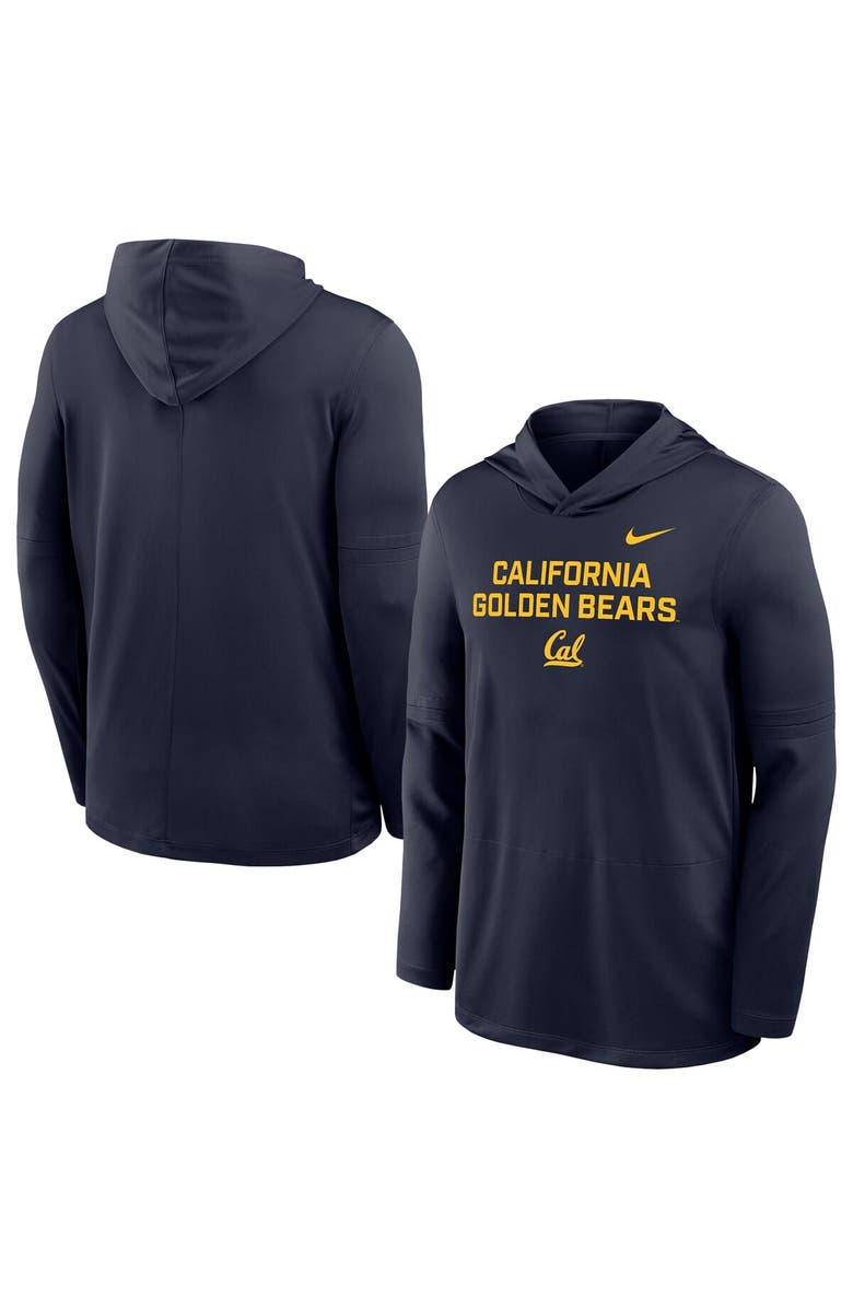 Nike Men's Nike Navy Cal Bears 2025 Sideline Dri-FIT Long Sleeve Hoodie T-Shirt, Main, color,