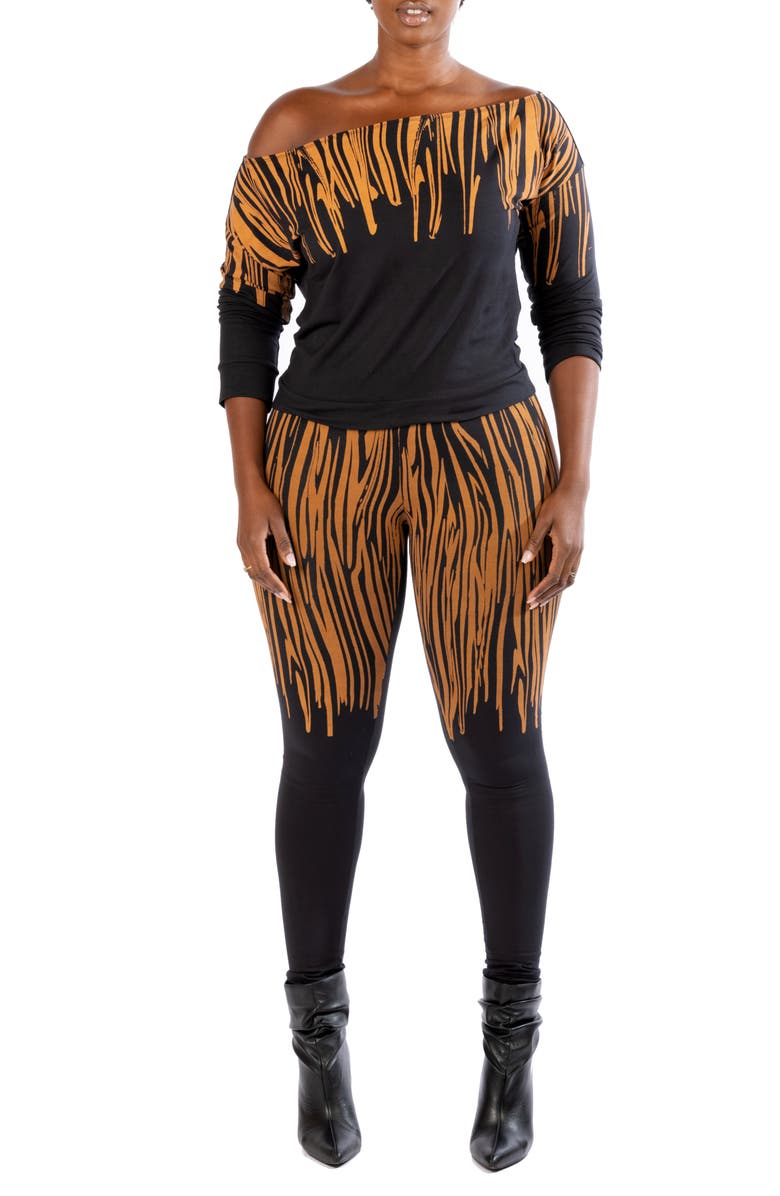 Dai Moda Off the Shoulder Knit Top, Alternate, color, 