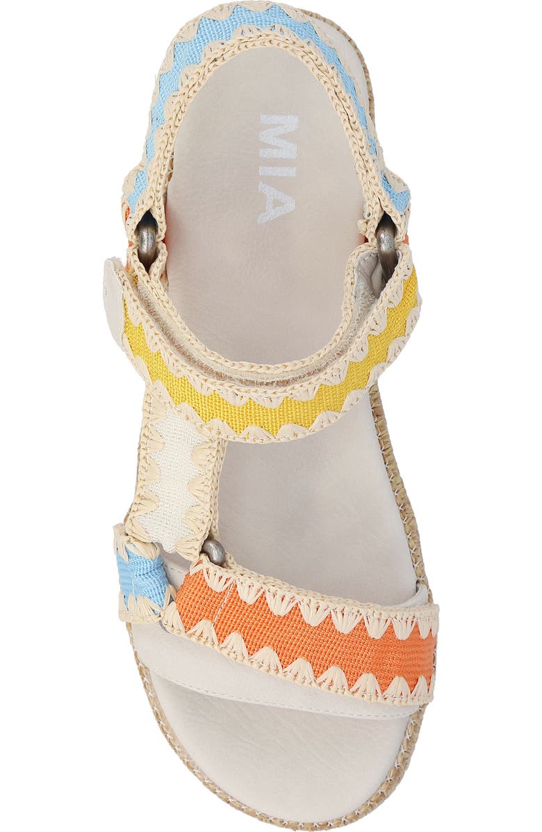MIA Malti Quarter Strap Platform Sandal, Alternate, color, White Multi