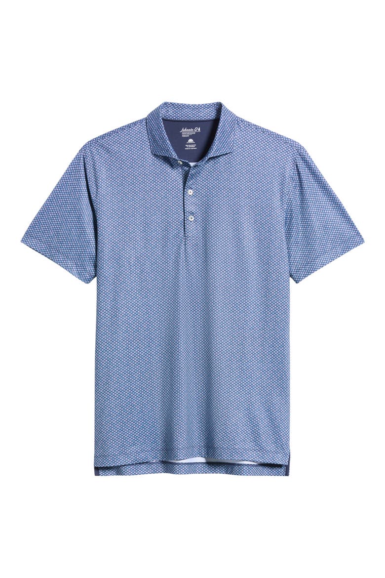 Pip Floral Performance Jersey Polo, Alternate, color, NAVY