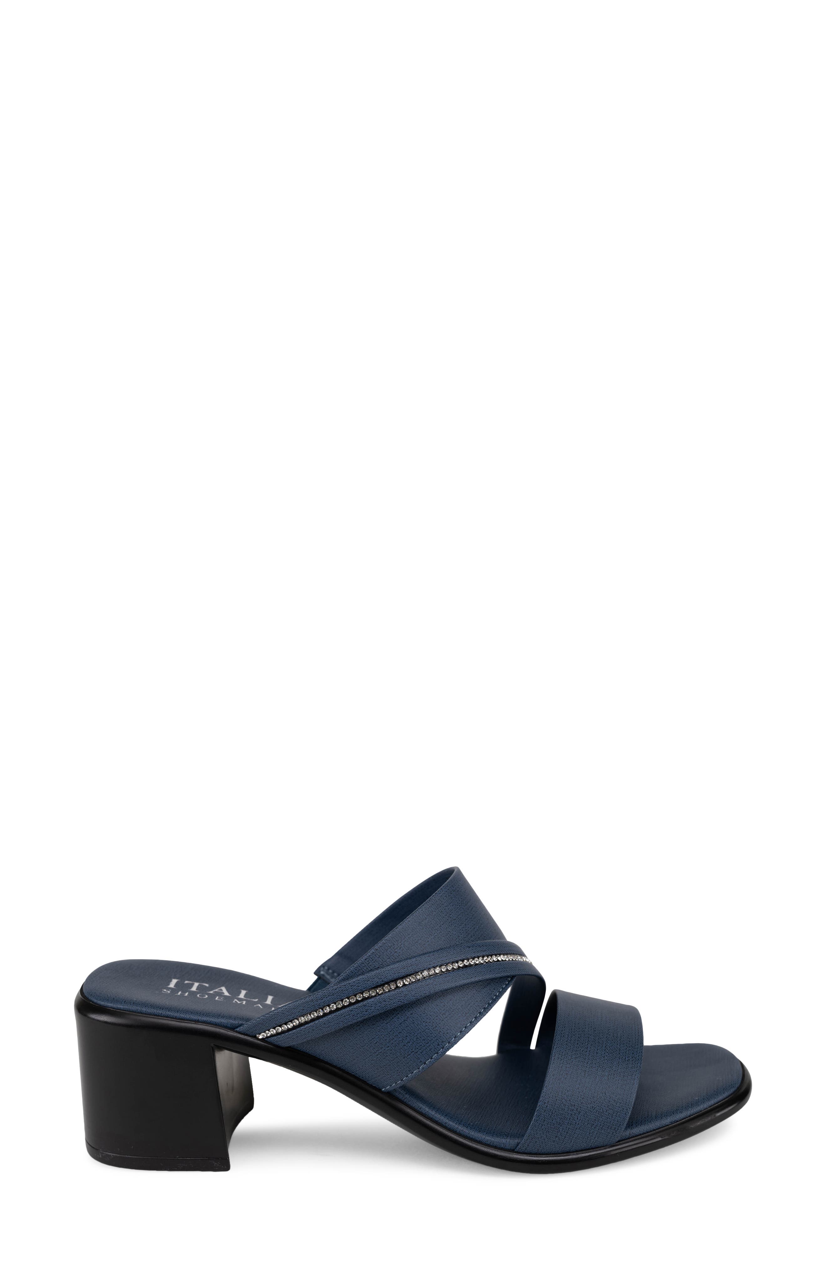 ITALIAN SHOEMAKERS Coletty Mid Heel Sandal, Alternate, color, Denim