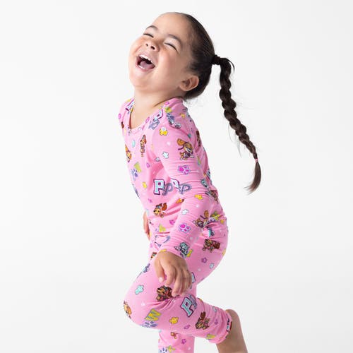 Bellabu Bear Kids' Paw Patrol Varsity Pink Set Of 2 Piece Pajamas In Pink