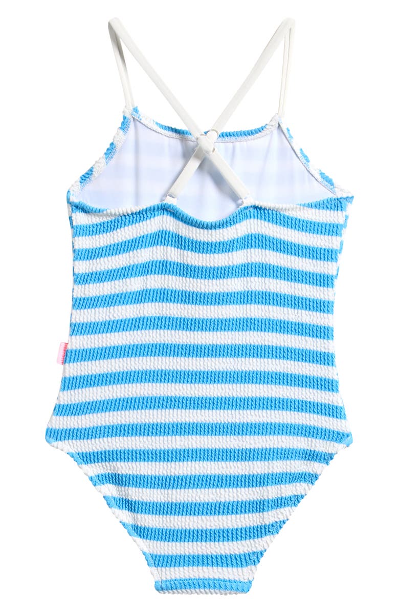 Seafolly Kids' Textured One-Piece Swimsuit, Alternate, color, Powder Blue