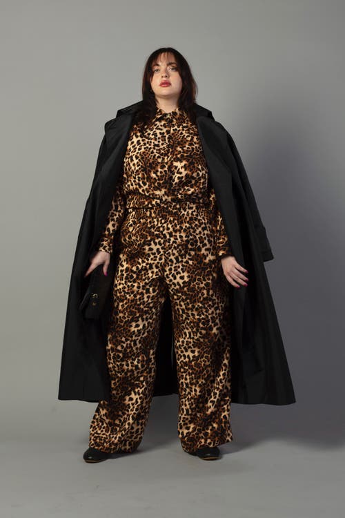 Baacal Riley Wide Pajama Style Pant In Brown