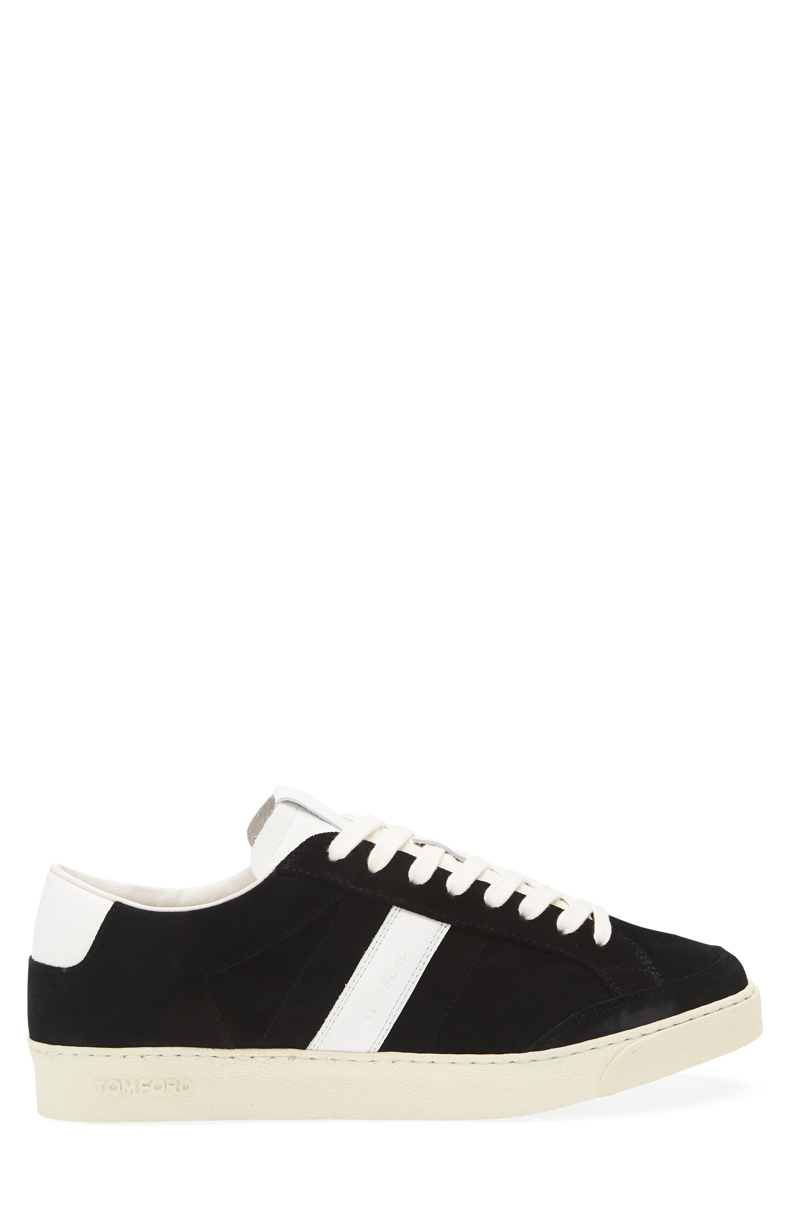 TOM FORD Low Top Sneaker, Alternate, color, Black/ Cream