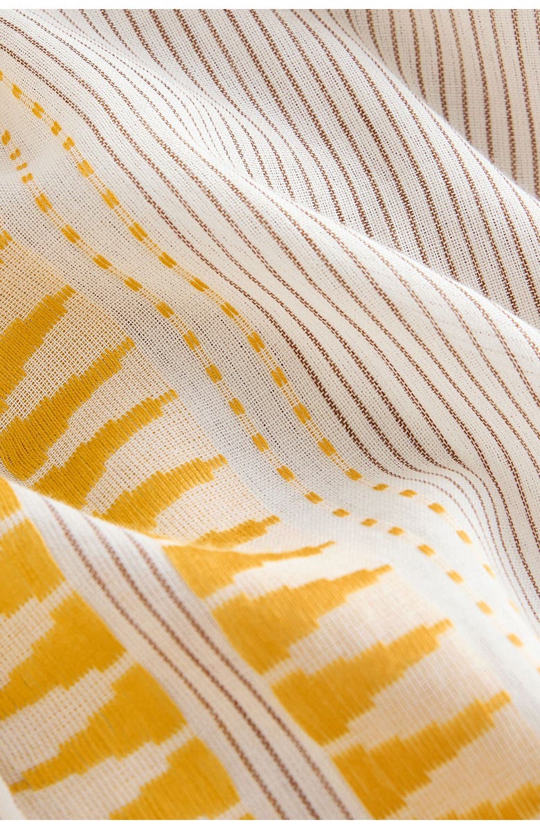 NEXT Tie Front Jacquard Shirt, Main, color, 