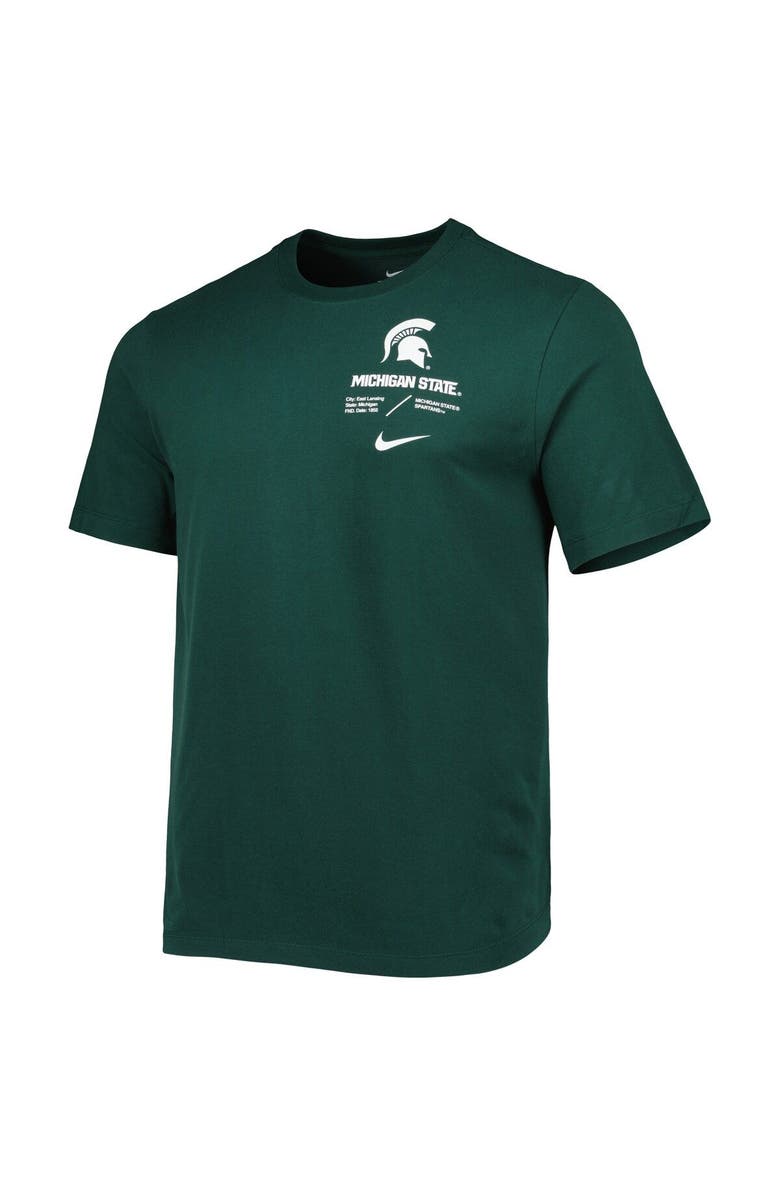 Nike Men's Nike Green Michigan State Spartans Team Practice Performance T-Shirt, Alternate, color, Green