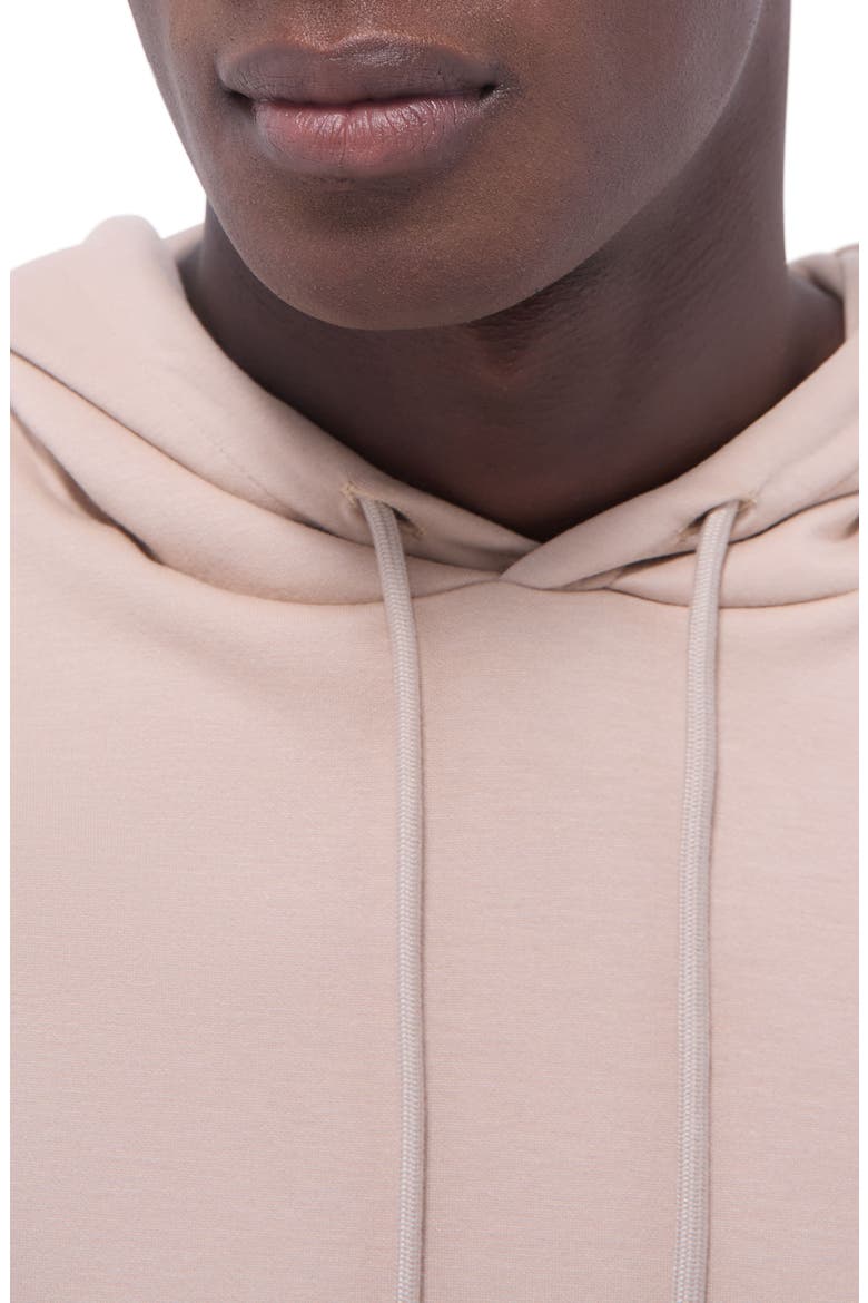 Cotton & Modal Blend Pullover Hoodie, Alternate, color, SAND