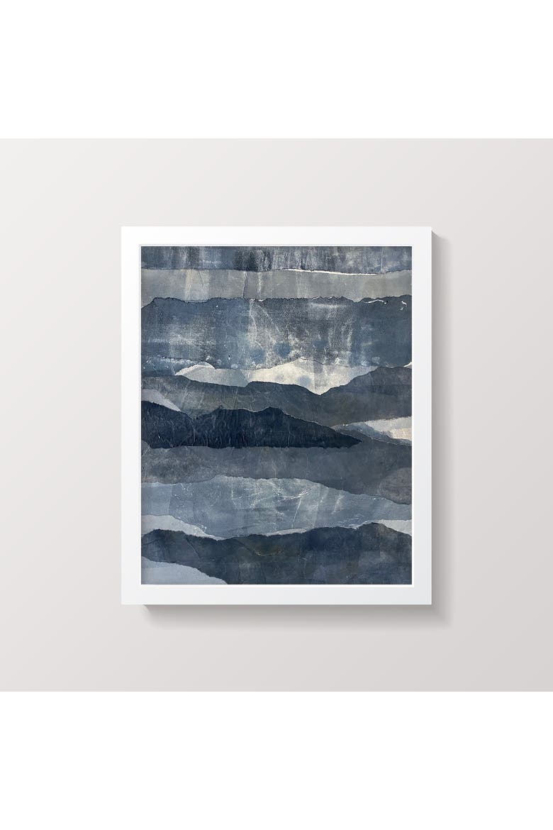 Blue Ridges Small Framed Print, Alternate, color, Blue