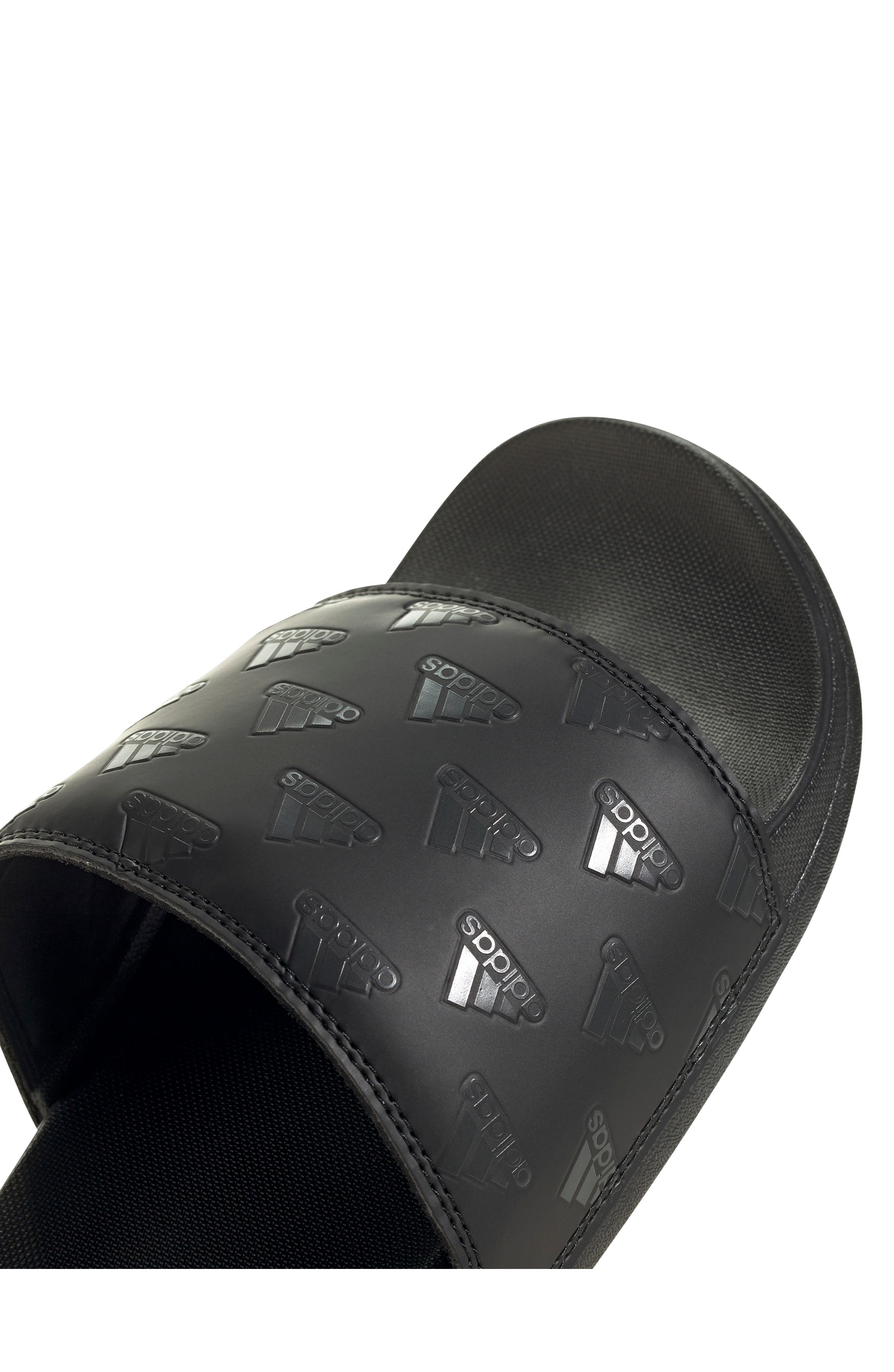 Adilette Comfort Sport Slide, Alternate, color, CORE BLACK/ CARBON/ CORE BLACK