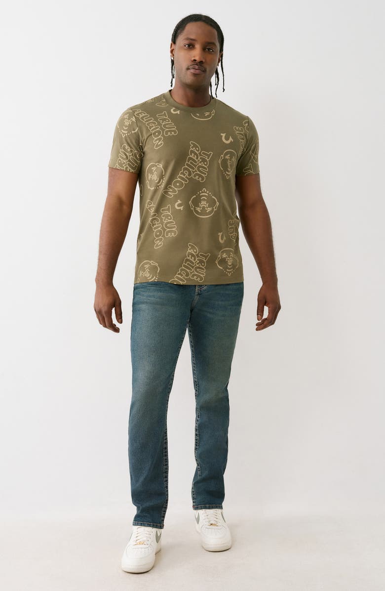 True Religion Bubble Print Graphic T-Shirt, Alternate, color, Kalamata