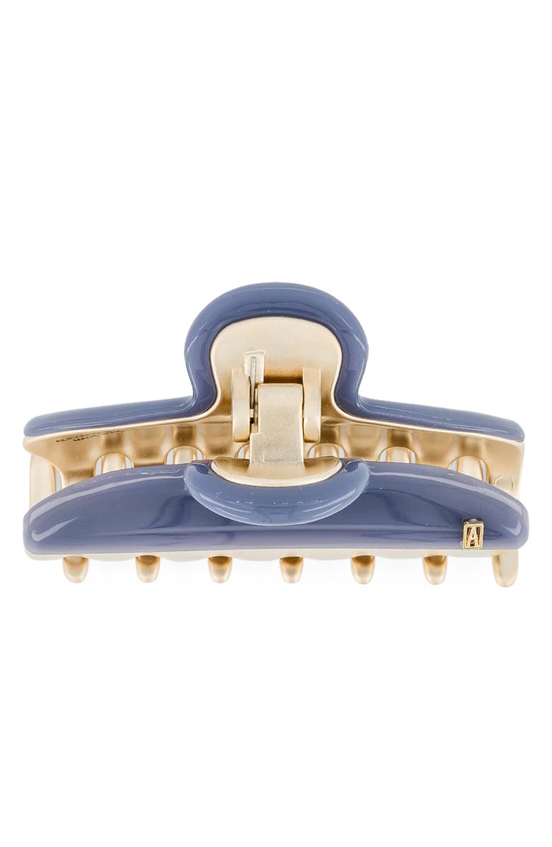 Alexandre de Paris Vendome Medium Claw Hair Clip, Alternate, color, Navy Blue