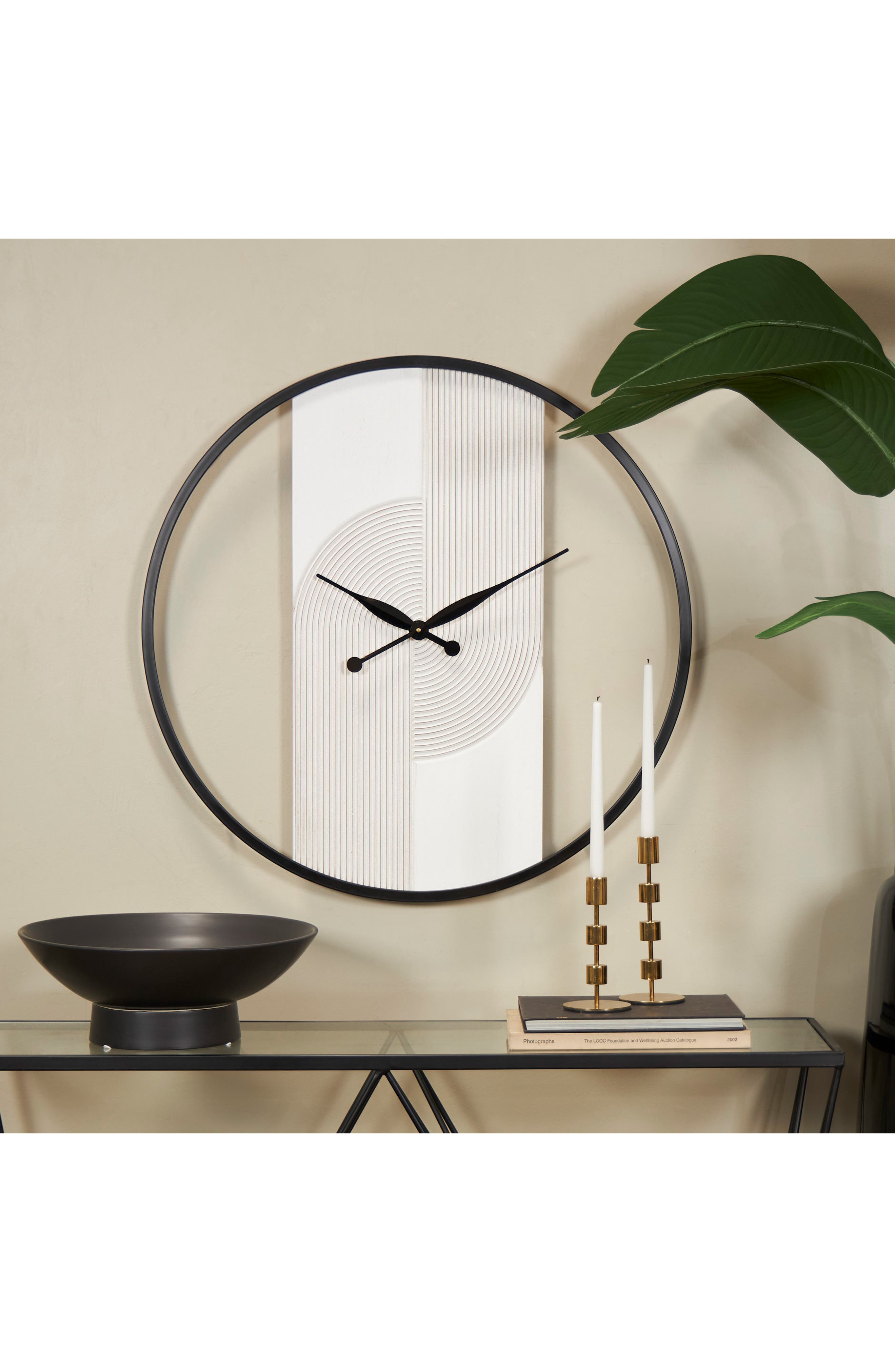 Novogratz Wood Statement Wall Clock | Nordstromrack