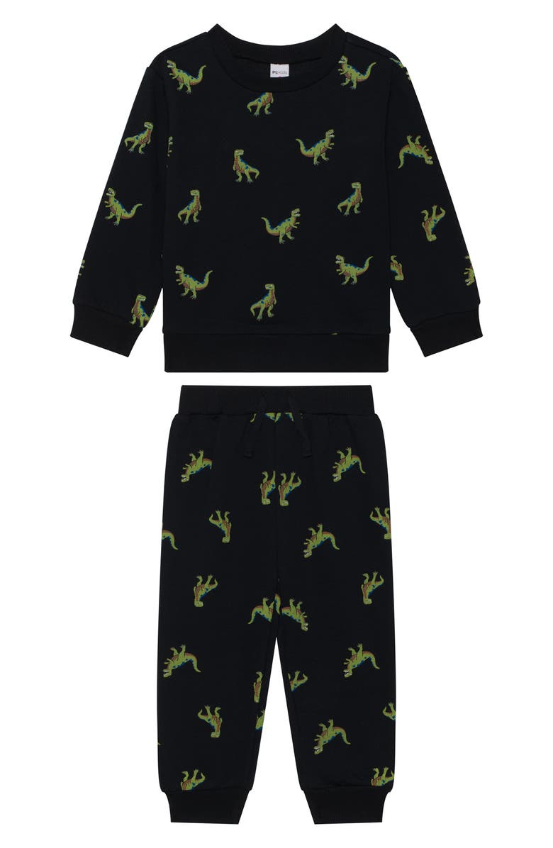 Petit Lem Kids' Sweatshirt & Joggers Set, Main, color, Dino