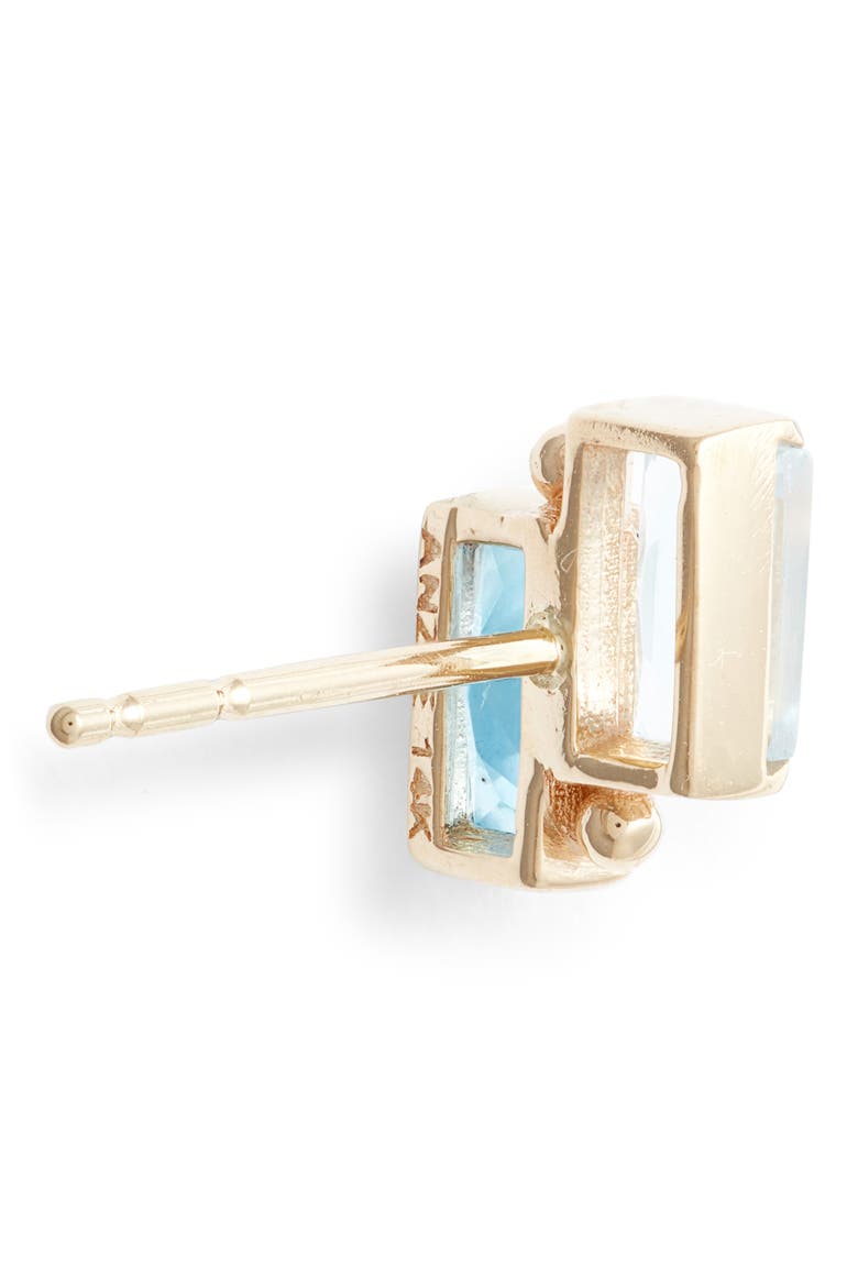 Cléo Duo Stud Earrings, Alternate, color, SWISS BLUE TOPAZ