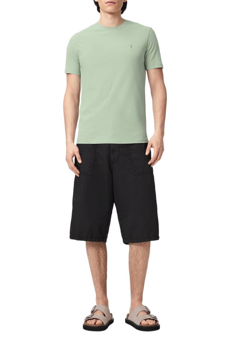 Brace Cotton T-Shirt, Alternate, color, CELADON GREEN
