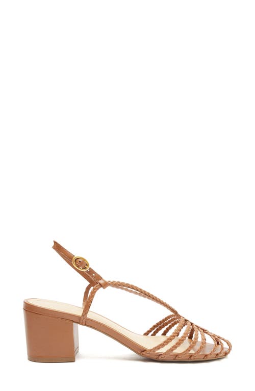 Arezzo Paola Slingback Block Heel Sandal In Roast Caramel