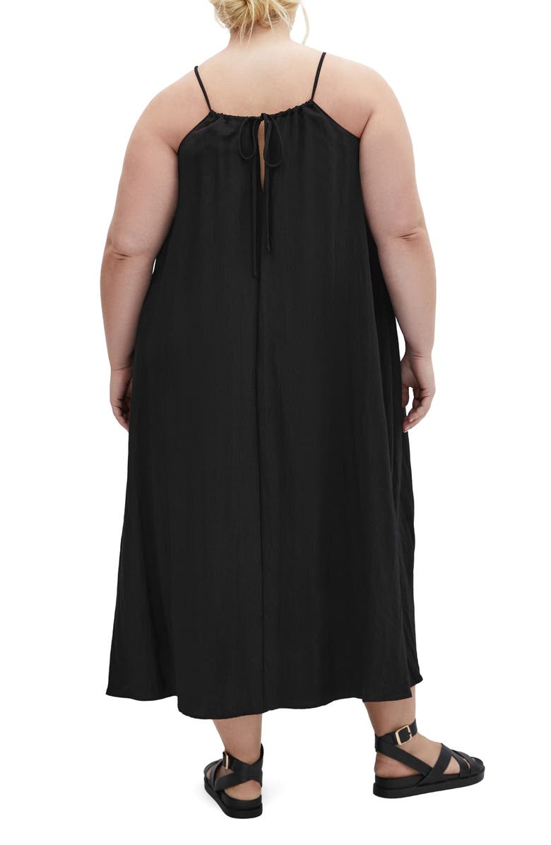 City Chic Aiza Sleeveless Maxi Dress, Alternate, color, Black