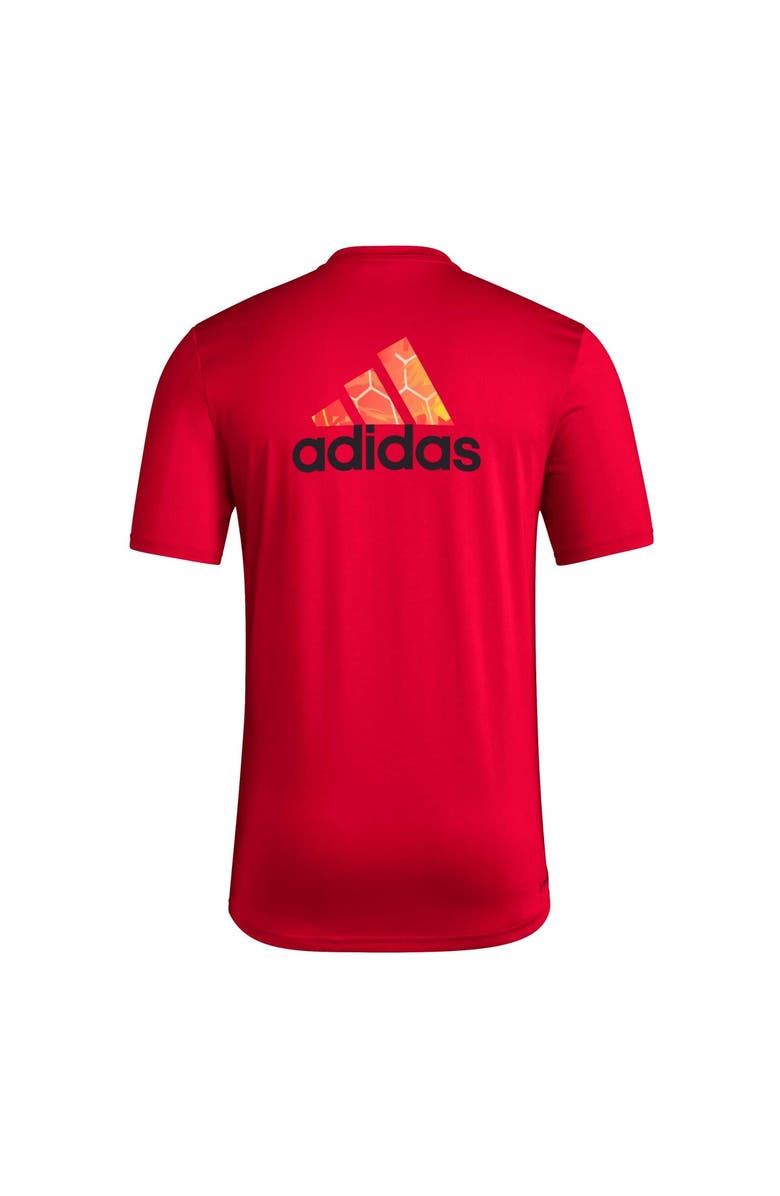 adidas Men's adidas Red New York Red Bulls Local Pop AEROREADY T-Shirt, Alternate, color, Red