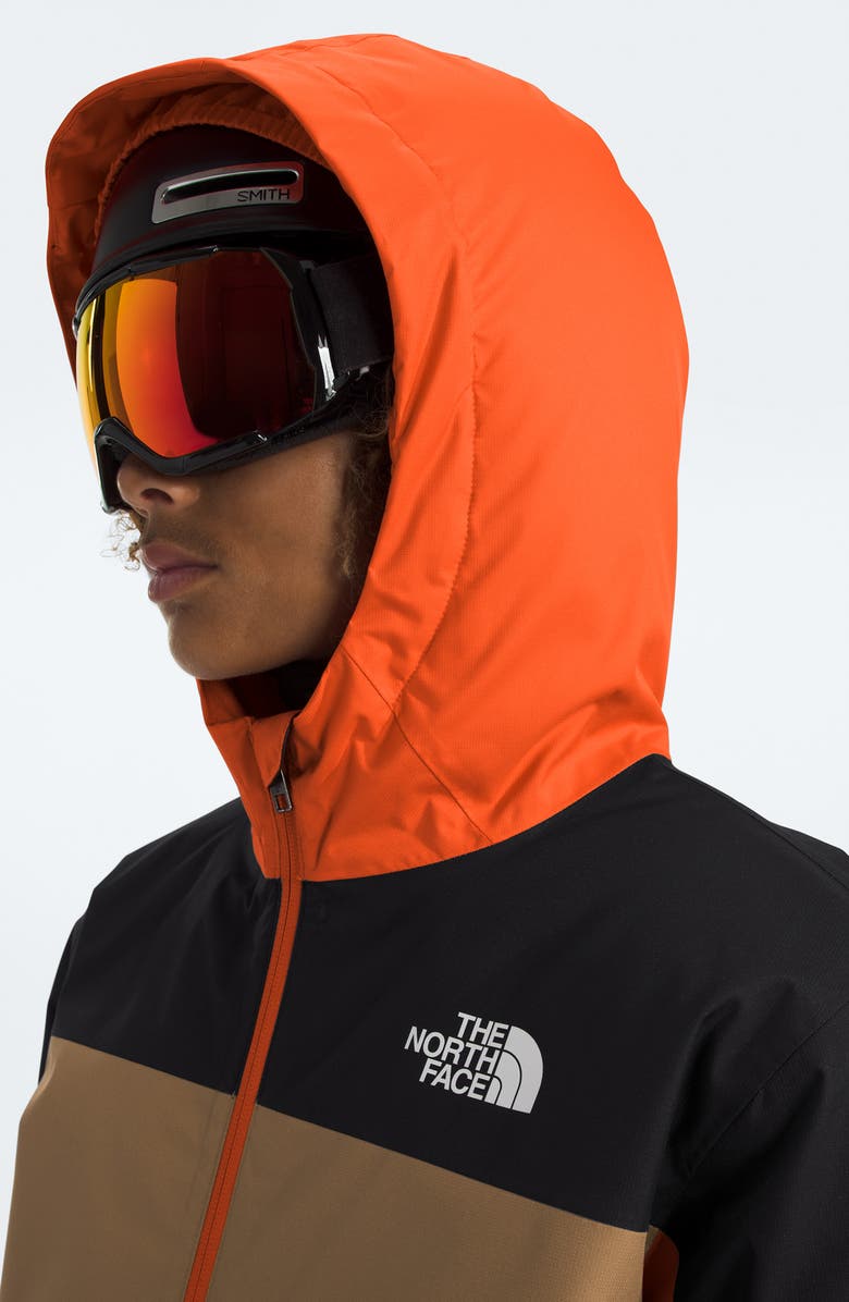 The North Face Kids' Freedom Insulated Waterproof Hooded Jacket, Alternate, color, Tnf Orange