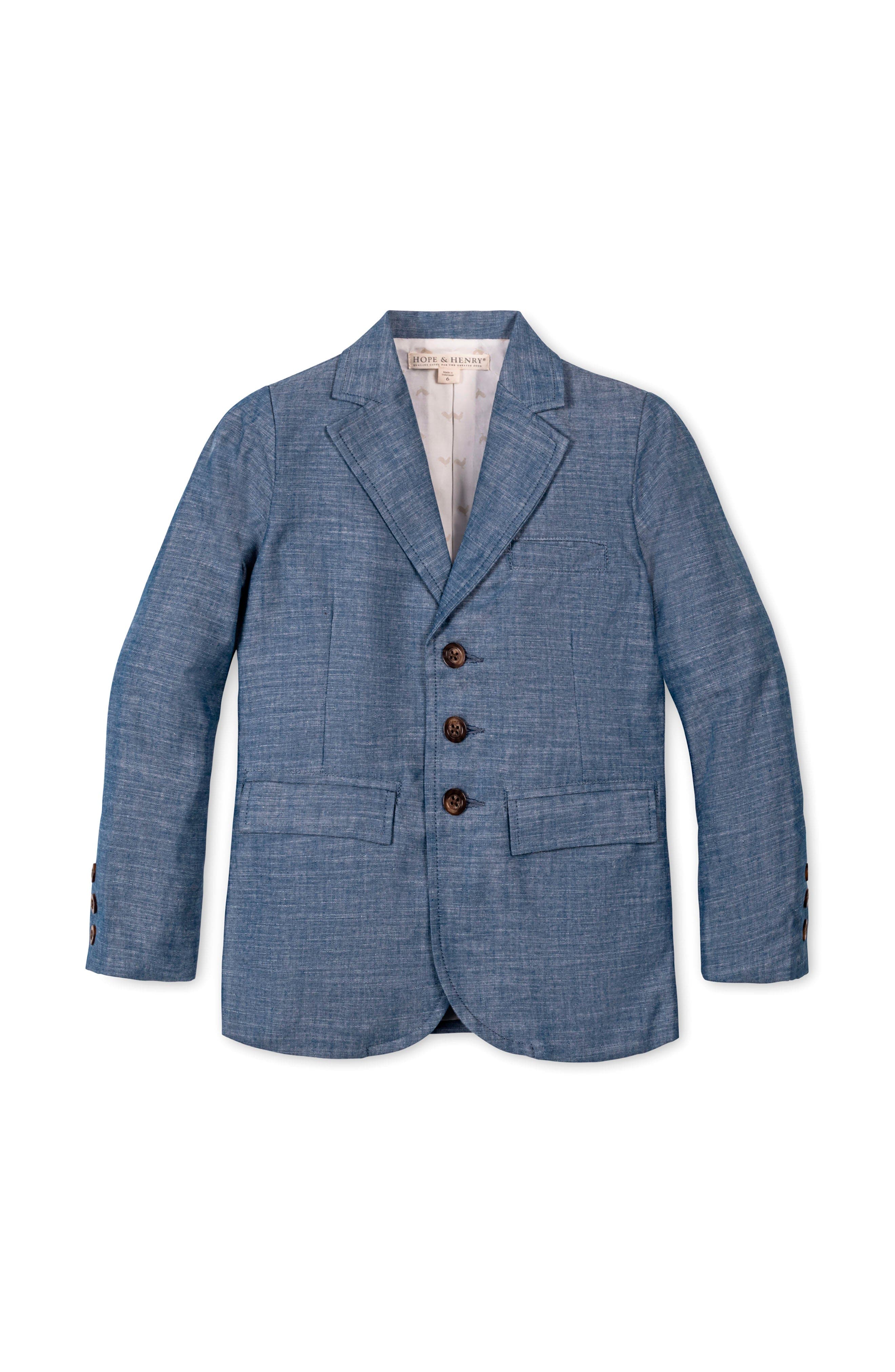 selected Chambray with Logo Lining
