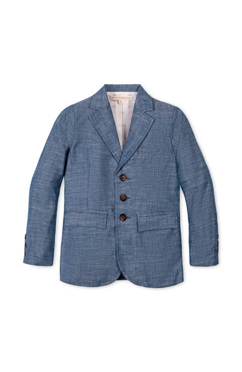 Kids' Classic Organic Chambray Suit Jacket (Toddler, Little Kid and Big Kid)