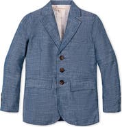 Hope & Henry Kids' Classic Organic Chambray Suit Jacket
