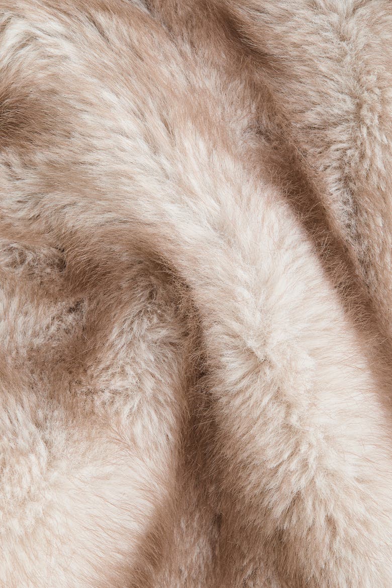 Fluffy Vest With Funnel Collar, Alternate, color, Dusty beige