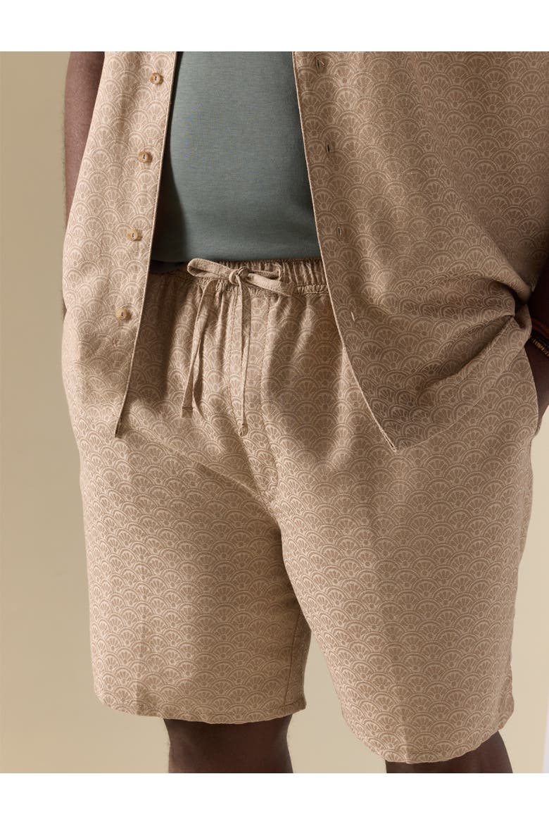 Big & Tall Resort Textured Shorts, Alternate, color, DUNE