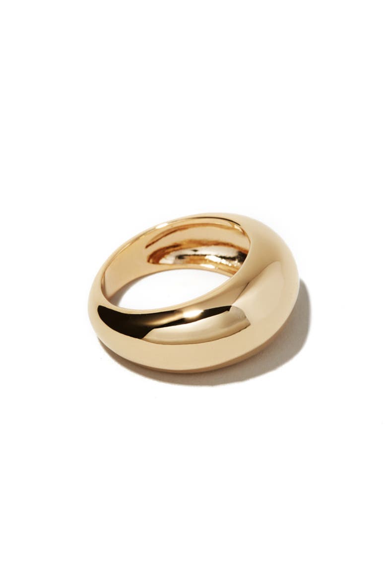 Noa Domed Band Ring, Main, color, GOLD