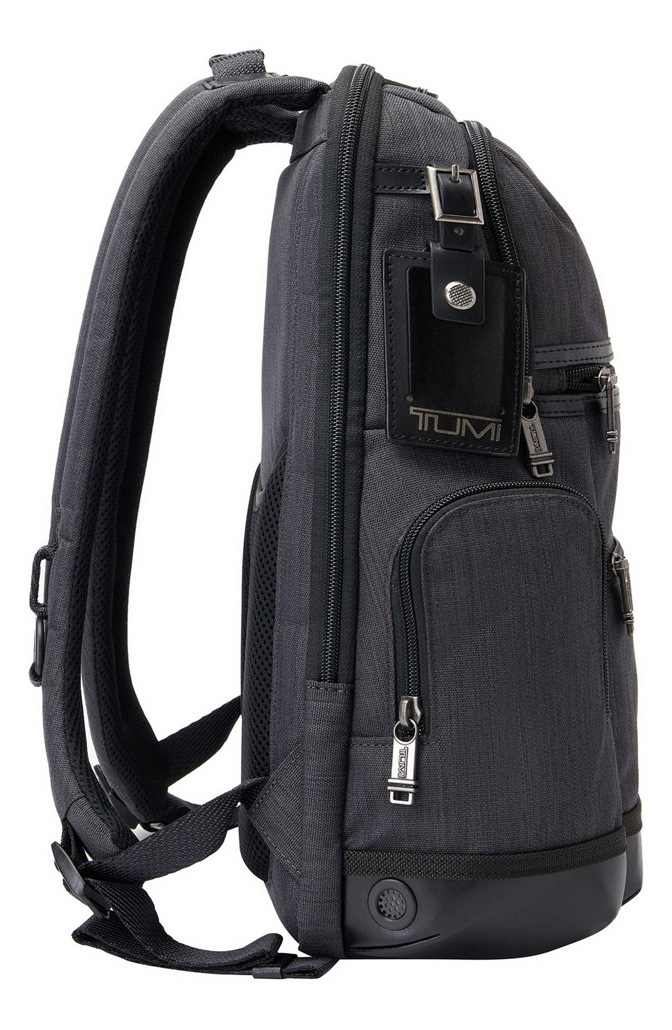 TUMI Parrish Leather Trimmed Backpack, Alternate, color, 